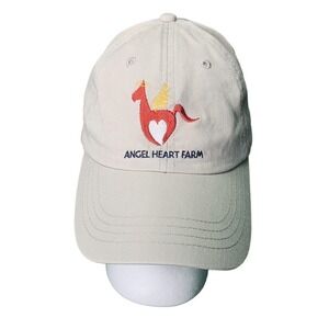 Angel Heart Farm Strap Back Embroidered Logo Cap Hat Unisex Adjustable